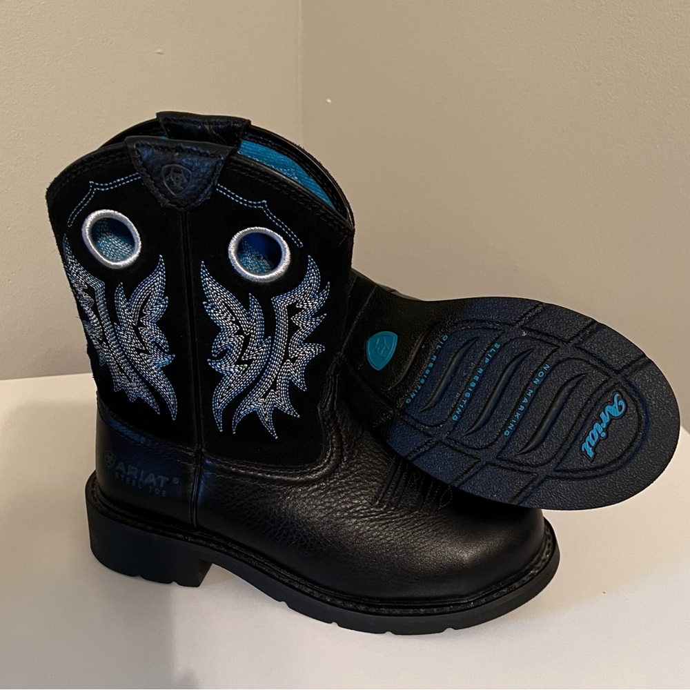 Fatbaby Work Pull-On Steel Toe Work Boot